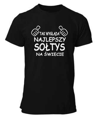 Koszulka T-shirt Z Nadrukiem Najlepszy SOŁTYS S