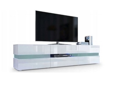 SZAFKA STOLIK KOMODA RTV 140x45x39 BIAŁA VIVALDI