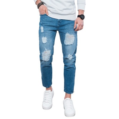 Spodnie męskie jeansowe P1028 indygo XXL