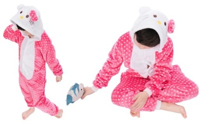 PIŻAMA DLA DZIECI HELLO KITTY KOTEK KIGURUMI 120