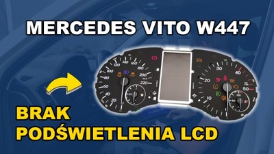 Naprawa licznika brak podświetlenia LCD Vito W447