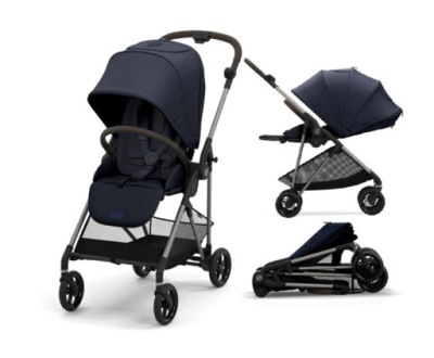 CYBEX MELIO LEKKI WÓZEK SPACEROWY DLA DZIECKA NOWORODKA PRZÓD-TYŁ KOSZ 5 KG