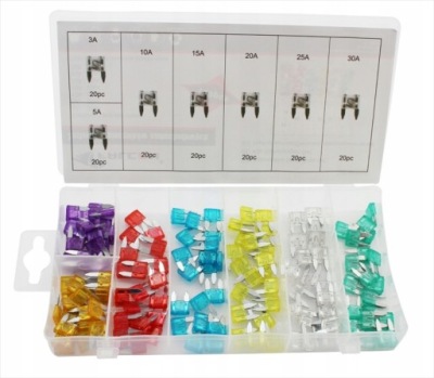 Предохранители автомобильные mini 140szt 3a-30a набор фото №1