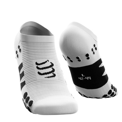 Skarpety Compressport NO SHOW SOCKS Białe r.35-38