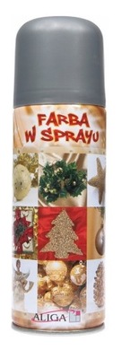 Farba świąteczna w sprayu srebrna 250ml