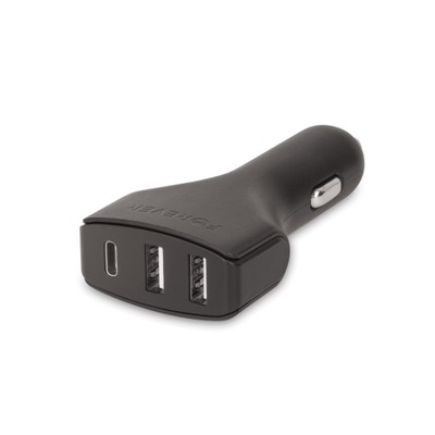 ŁADOWARKA SAMOCHODOWA 3w1 4,8A USB / USB C FOREVER