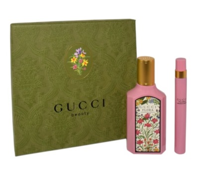 GUCCI SET (FLORA GORGEOUS GARDENIA (W) EDP/S 50ML + TRAVEL SPRAY 10ML)