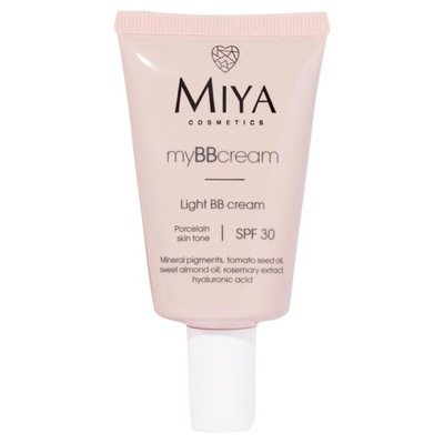 Miya Cosmetics My BB Cream SPF30 lekki krem koloryzujący do cery porcelanow
