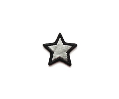 Naszywka Metallic Silver Star