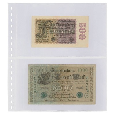 T-karta 830 - 2 kieszenie na banknoty - LINDNER