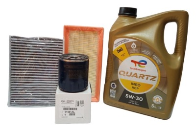 Фильтры масло total 5w30 rcp citroen c1 peugeot 108 toyota aygo 1.2 vti фото №1