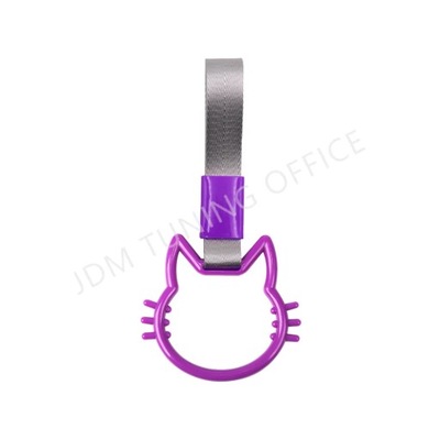 JDM Accessories Cat Tsurikawa Ring Handle Hand Strap Loops Bumper Bu~55121 