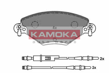 КОЛОДКИ ГАЛЬМІВНІ ПЕРЕД KAMOKA JQ1012822