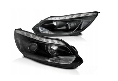 ФОНАРИ РЕФЛЕКТОРЫ FORD FOCUS MK3 11-14 LED (СВЕТОДИОД ) BLACK