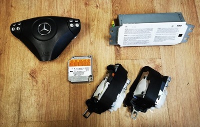 Mercedes slk w171 r171 подушка безопасности подушки безопасности натяжители натяжители датчик демонтаж фото №1