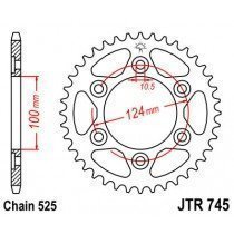 ENGRANAJE PARTE TRASERA JT 42-ZEBOW ST3 1000 2004-2007  