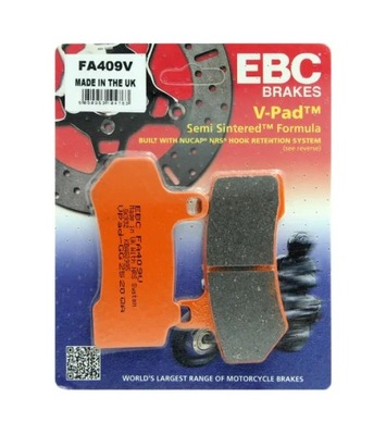 PADS BRAKE PRZOD/TYL EBC FA409V (KOMPLET)  