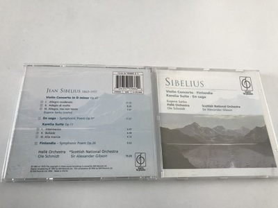CD Sibelius Eugene Sarbu Violin Concerto Finlandia Halle Orchestra 5-/6