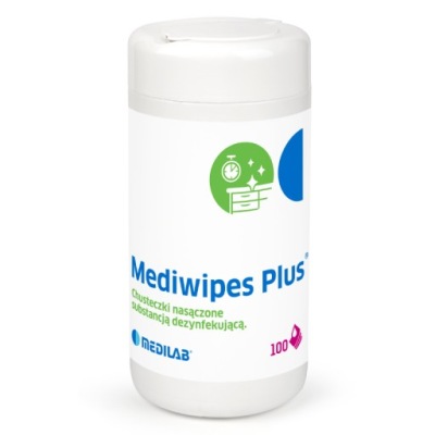 MEDIWIPES PLUS Chusteczki do dezynfekcji 100 sztuk