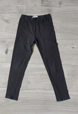 H&M legginsy czarne bawełniane r. 134 cm