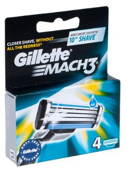 Gillette mach 3 ostrza wkłady do maszynki 4szt