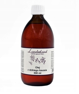 Lunderland olej z dzikiego łososia z Alaski 500 ml