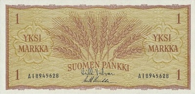 Finlandia - 1 Markka - 1963 - P98 - St.1