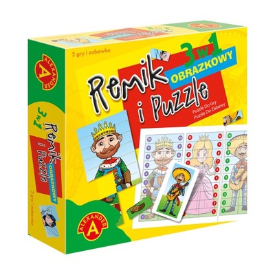 Gra REMIK obrazkowy dla dzieci i puzzle 3w1