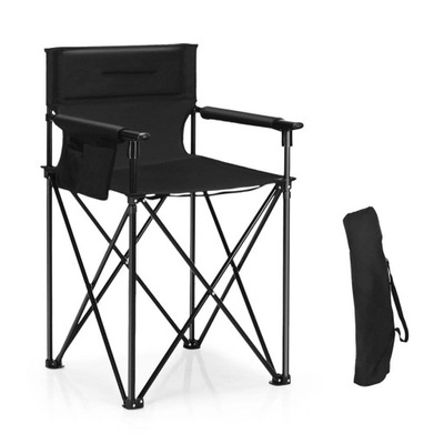 Krzesło ogrodowe Costway czarny