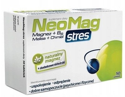 NeoMag Stres, magnez na stres i przemęczenie, 50 tabletek