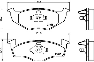 Mintex тормозные колодки тормозные seat cordoba 1.9 sdi 6k1. фото №1