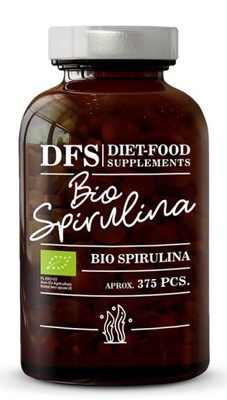 Spirulina BIO 375 Tabletek Bezglutenowa