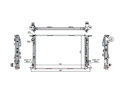 Audi q5 8r 2008-2012 радиатор 8r0121251a фото №1