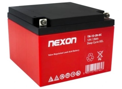 Akumulator Nexon TN-12-28-GC 12 V 28 Ah GEL, UPS