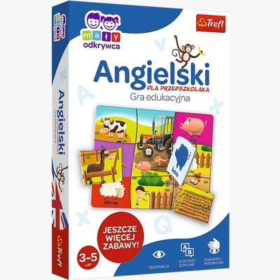 JĘZYK ANGIELSKI przedszkolaka dzieci PRZEDSZKOLE edu puzzle puzle 3-5 lat