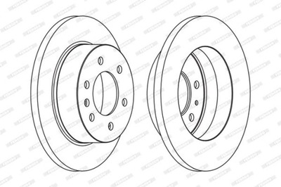 ДИСК ТОРМОЗНОЙ ЗАД L/P MERCEDES SPRINTER 3,5-T SPRINTER 3,5-T (907) FERO