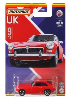 Matchbox UK 1971 MGB GT Coupe GWL24