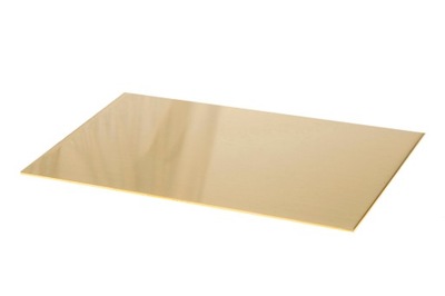 Blacha mosiężna mosiądz arkusz 4mm - 10x5cm | formatka 100x50x4mm