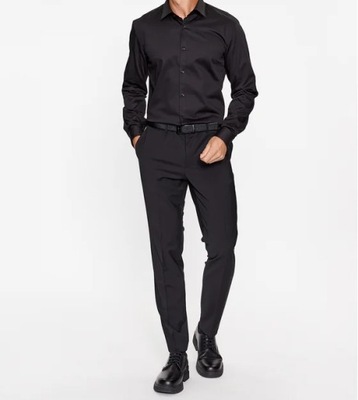 Koszula męska czarna slim fit Hugo XL