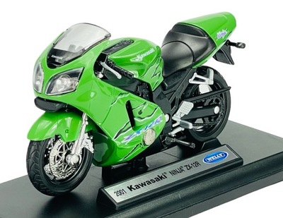 WELLY 2001 KAWASAKI NINJA ZX-12R 1:18 MOTOCYKL