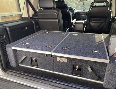 Zabudowa szufladowa bagażnika Land Rover D2