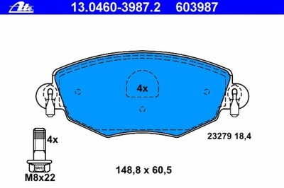 КОЛОДКИ ТОРМОЗНЫЕ ПЕРЕД FORD MONDEO 00-, X-TYPE 03-