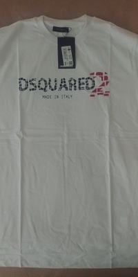 tshirt męski DSQUARED 2 rozmiary m-xxl biały