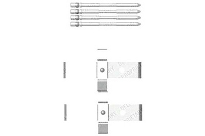 Delphi набір монтажний гальмівних колодок alfa romeo 159 bre фото №1