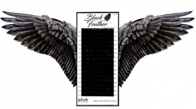 Rzęsy Czarne Black Feather C 0.07 13mm Jolash