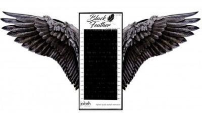 Rzęsy Czarne Black Feather C 0.07 9mm Jolash