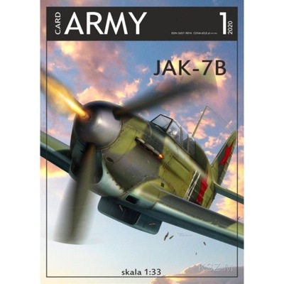 Card Army 1 - Samolot myśliwski Jak-7B 1:33