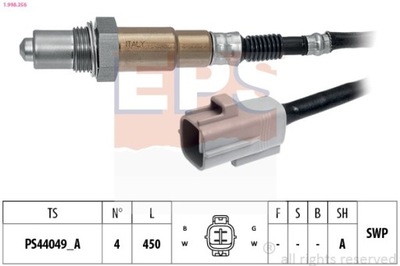 SONDA LAMBDA MITSUBISHI 1,5 LANCER 08- 1-998-356  