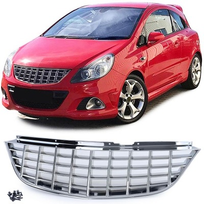 GRILL ATRAPA PRZEDNI OPEL CORSA D 06-10 CHROM