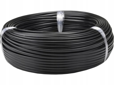 Kabel przewód OMYp 2x0,5 czarny linka płaski 500m